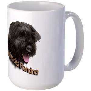  Bouvier des Flandres Pets Large Mug by  