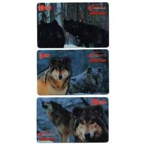   Wildlife Series   Wolves Live Printers Proof Set of 3 