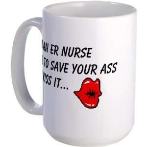 emergency room Cupsthermosreviewcomplete Large Mug by 