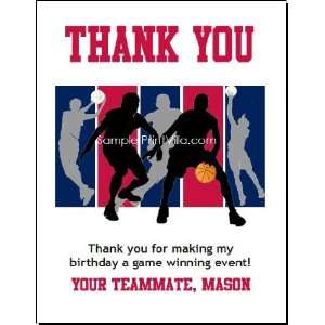 New Jersey Nets Colored Basketball Thank You Cards Sports 