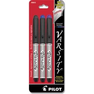   Fountain Pen, 3 Pack, Assorted Colors, Black/Blue/Purple Inks (90022