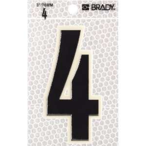 Brady 3010 4 3 1/2 Height, 2 1/2 Width, B 309 High Intensity 