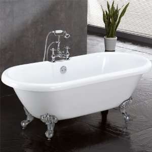 59 Audrey Acrylic Clawfoot Tub (Oil Rubbed Bronze Imperial Feet / No 