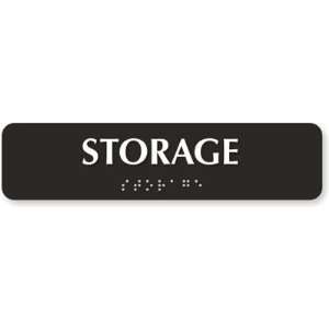  Storage (Tactile Touch Braille) TactileTouch Sign, 8 x 2 