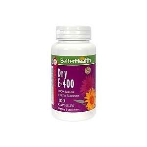   Health Dry Vitamin E 400 Natural D alpha Succinate 100 Capsules 400 IU