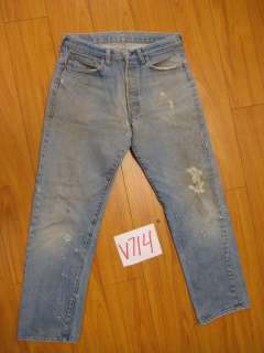 Vintage 501 Redline Salvage meas 32x30 Levis V714  