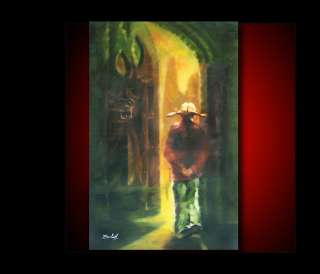 PROFESSIONALLY done oil painting NIGHT GALLERY130  