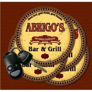  ABRIGOS Family Name Bar & Grill Coasters Kitchen 
