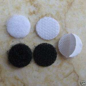 250 1/2 Velcoins Velcro Coins Self adhesive Dots WH  