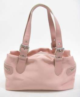 MAX NEW YORK Pink Nylon Faux Leather Satchel Handbag  