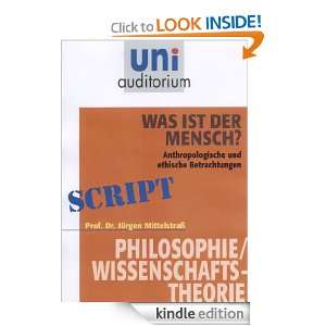 Was ist der Mensch? Philosophie / Wissenschaftstheorie (German 