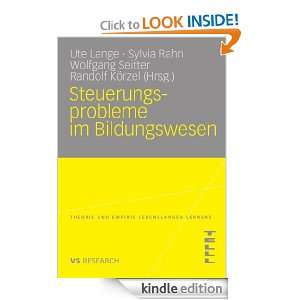 Steuerungsprobleme im Bildungssystem Theoretische Probleme 