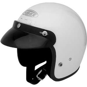  GMAX GM2 Adult Cruiser Motorcycle Helmet   White / X Large 