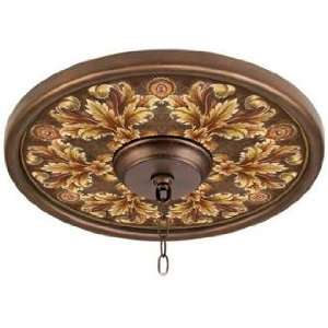  Acanthus Noble Giclee 16 Wide Bronze Ceiling Medallion 