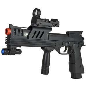  150 FPS Electric Airsoft Pistol w/Scope, Blue LED 