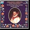 Orlando Gibbons Tudor Church Music, Philip Ledger, Music CD   Barnes 