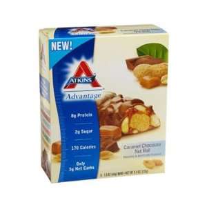  Chocolate Nut Roll Atkins Advantage Caramel Bars (5/Box 