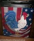 Country Living Rooster Magnetic Dishwasher Cover New LARGE  