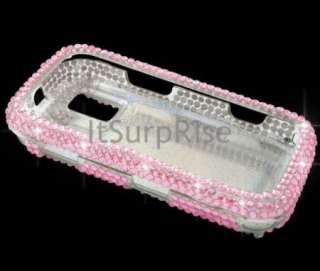 New Bling Diamond Pink Hard Case For Nokia N97 Mini Cat  