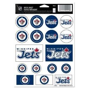  Winnipeg Jets Hockey NHL Licensed 7x5 Sticker Sheet 