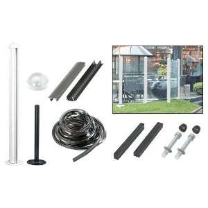  CRL White 48 Windscreen Post Kit With Stanchion by CR 