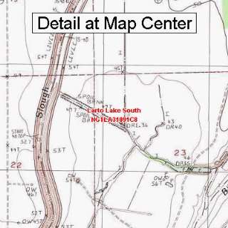  USGS Topographic Quadrangle Map   Larto Lake South 