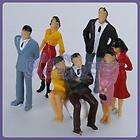   150 Scale Painted Standing Model People Mixed Painted Style Figures