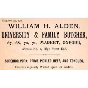   Street Oxford Pickled Beef Tongue   Original Print Ad