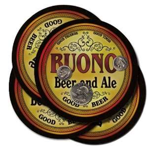  BUONO Family Name Beer & Ale Coasters 