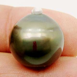 ENORMOUS GRAY TAHITIAN CULTURED PEARL  17.2x15.3mm/5.1g  