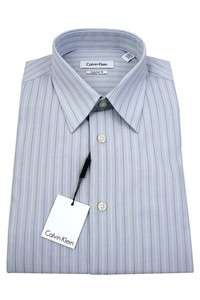 Calvin Klein Mens Dress Cotton Shirt LS CTN FCY Regular Fit Blue 