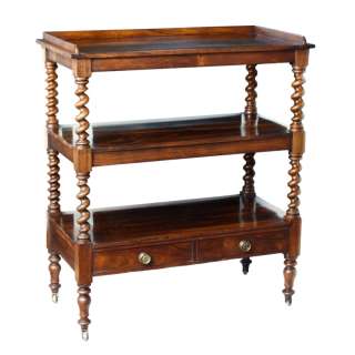 Antique Barley Twist Rosewood Drinks Cocktail Buffet x  