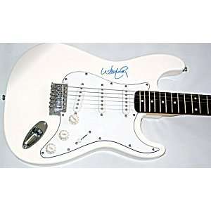 Willie Nelson Autographed Signed White Guitar