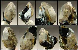 DT rutilated golden RUTILE QUARTZ w/ Hematite crystal natural 