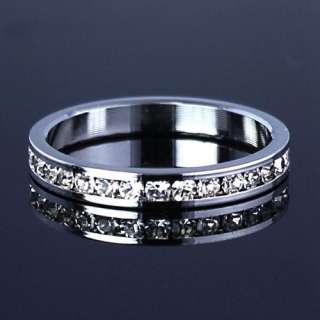 CHANNEL SET LADIES CLASSIC ETERNITY RING, SIZE 8  