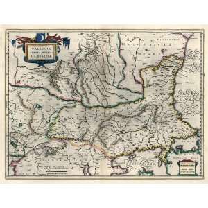  Antique Map of the Balkan Peninsula (1647) by Willem Janszoon 