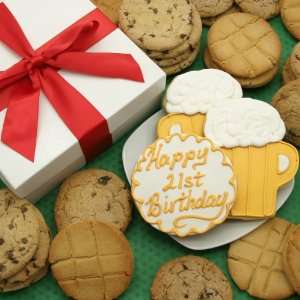 Happy Birthday Beers Personalized Cookie Grocery & Gourmet Food