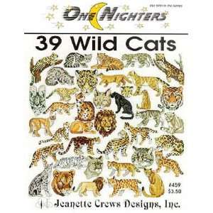  39 Wild Cats   Cross Stitch Pattern Arts, Crafts & Sewing