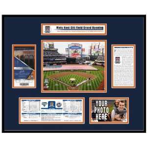  2009 Citi Field Inaugural Game Ticket Frame   Mets Sports 