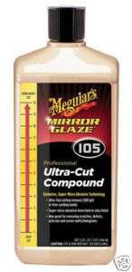 32oz. Meguiars Mirror Glaze #105 Ultra Cut Compound  