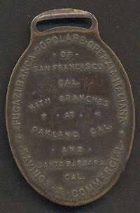 USA Comm J. F. Fugazi Cooper Medal Operaria Italiana  