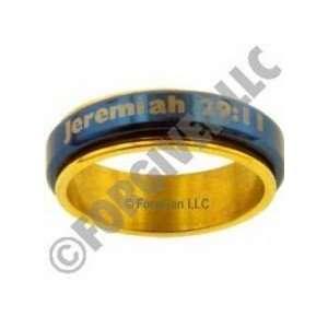   Gold Stainless Steel Spinner Ring   Jeremiah 2911 