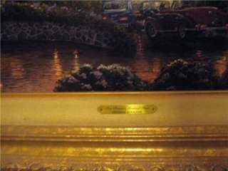   Kinkade SF Lombard Street P/P Canvas 25.5 x 34 Framed Gold  