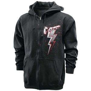   Motocross Youth Sketch Zip Up Hoody   Youth Small/Black Automotive