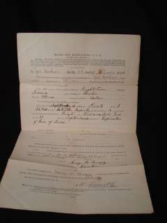   MEMBERSHIP APPLICATION ~ 36TH INDIANA INFANTRY~ DEPT ILLINOIS, CANTON