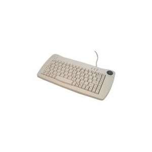  ADESSO ACK 5010UW White Wired Mini Trackball Keyboard 