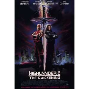  Highlander 2 The Quickening (1991) 27 x 40 Movie Poster 