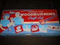Vintage AMERICAN Woodburning WONDER PEN SET Electric  