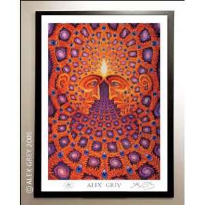  Framed One Poster Signed by Alex Grey 
