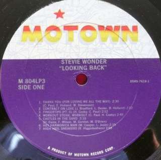 STEVIE WONDER looking back NM 3x LP vinyl record MOTOWN soul NEAR MINT 